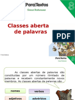 Classes Abertas de Palavras