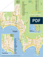 Mapa de Piriápolis de Playas y Calles