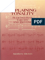 Explaining Tonality - Schenkerian Theory and Beyond 2007 PDF