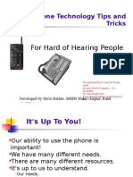 Telephone Technology Tips and Tricks: For Hard of Hearing People