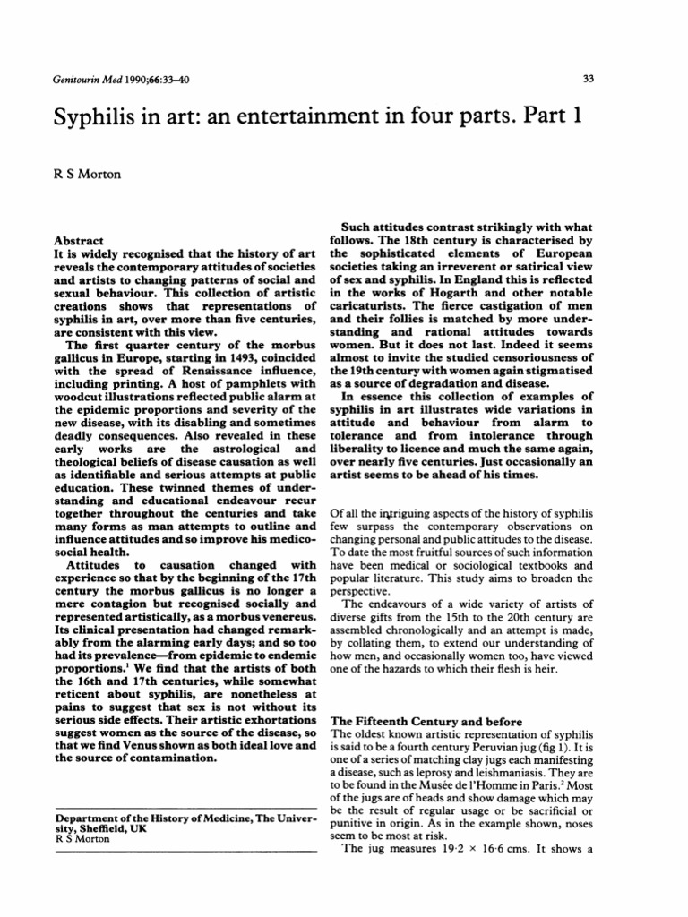 Syphilis | PDF | Albrecht Dürer | Renaissance