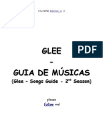 Glee - Guia de Músicas Da 2 Temporada