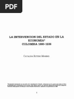 La Intervencion Del Estado en La Economía Colombiana 1180 - 1936