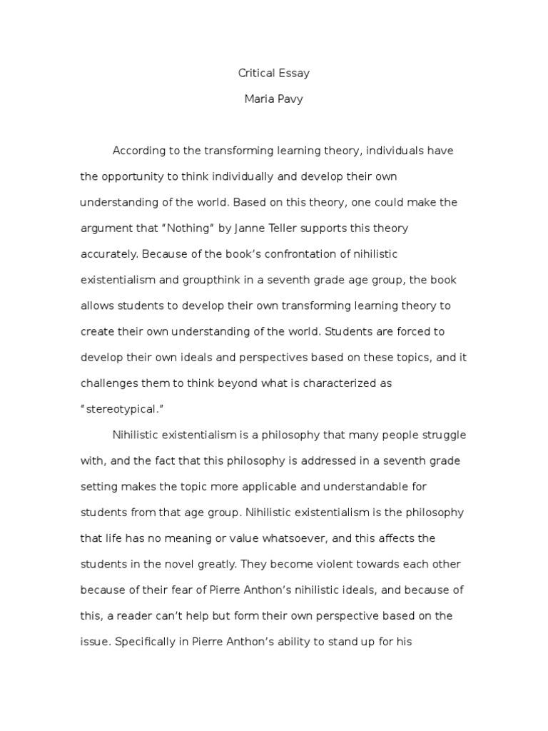 Existentialism essay pdf image