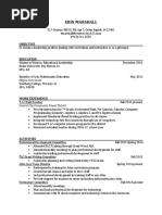 Erin Marshall Resume