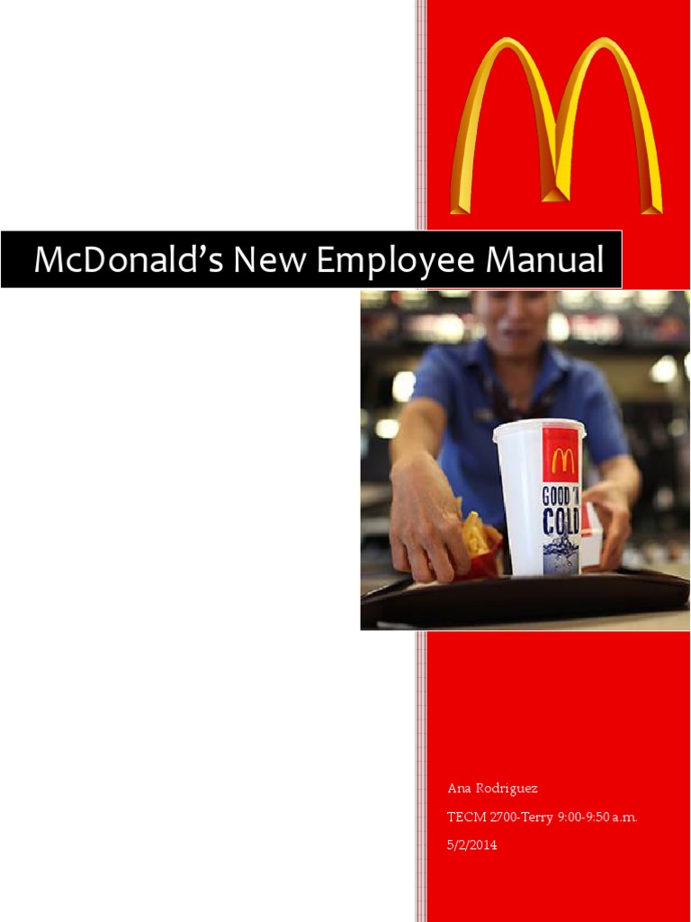 Mcdonalds Employee Handbook PDF | PDF | Sexual Harassment | Harassment