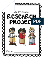 Research Project: My4 Grade