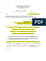 Notice of Service of Affidavit Upon U.S. Marshals