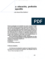 Educacion, Profesion Imposible: Luis Areosto Mora Gutiemz