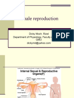 Female Reproduction: Dicky Moch. Rizal Department of Physiology, Faculty of Medicine, GMU