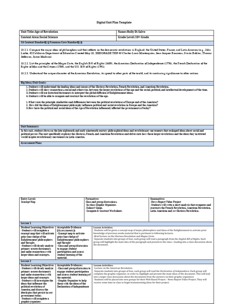 Worksheets Magna Carta Worksheet digital unit plan template age of enlightenment revolutions