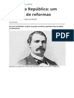 Primeira Republica Um Periodo de Reformas