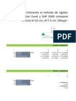 Metodo de Rigidez para Vigas - en Exel