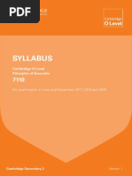 O'Level Accounting-Syllabus PDF