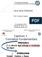 Hidráulica Geral no Departamento de Engenharia Sanitária e Ambiental