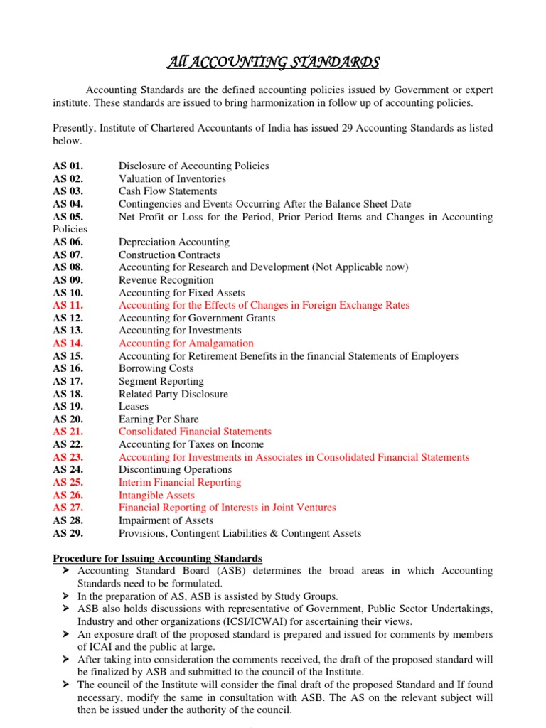 142 All Accounting Standards | PDF
