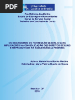 Os Mecanismos de Repressão Sexual e Suas Implicações Na Consolidação Dos Direitos Sexuais e Reprodutivos Na Adolescência Feminina