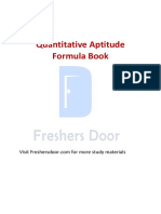Quantitative Aptitude Formulas Book