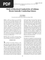 Study of Electrical Conductivity of Lithium Borate Ionically Conducting Glasses