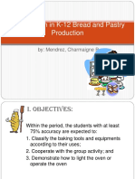 Lesson Plan in K 12 Bread and Pastry Production