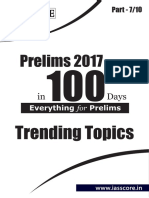 Trending Topics - Part 7 of 10 - Prelims in 100 Days - GS Score