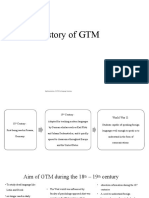 History of GTM