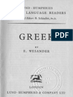 Modern Language Readers: Greek (Wesander, 1943) With Bookmarks