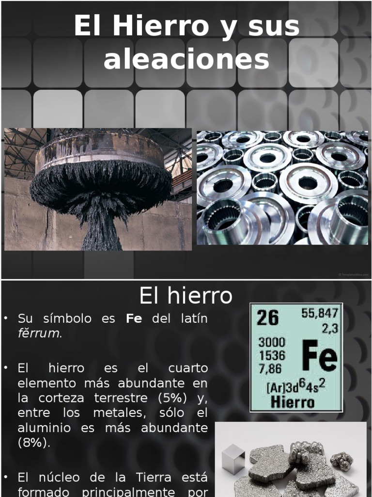 El Hierro y sus Aleaciones: Guía Completa | PDF | Hierro | Edad de Hierro