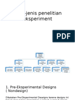 Jenis-Jenis Penelitian Eksperiment