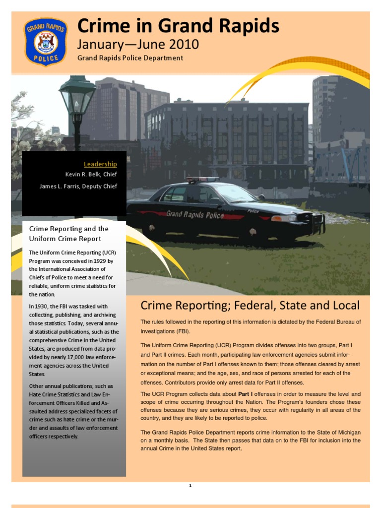 Crime in Grand Rapids 2010 PDF Uniform Crime Reports Violent Crime