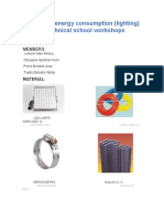 Excessive Energy Consumption (Lighting) in Technical School Workshops