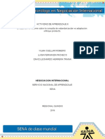 Evidencia 5 Informe Sobre La Consulta de Estandarizacion vs Adaptacion Enfoque Producto (1) (1)