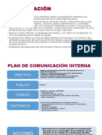 Plan Comunicación Interna Externa