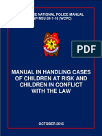 Manual in Handling Cases of Children at Risk and Children in Conflict With The Law