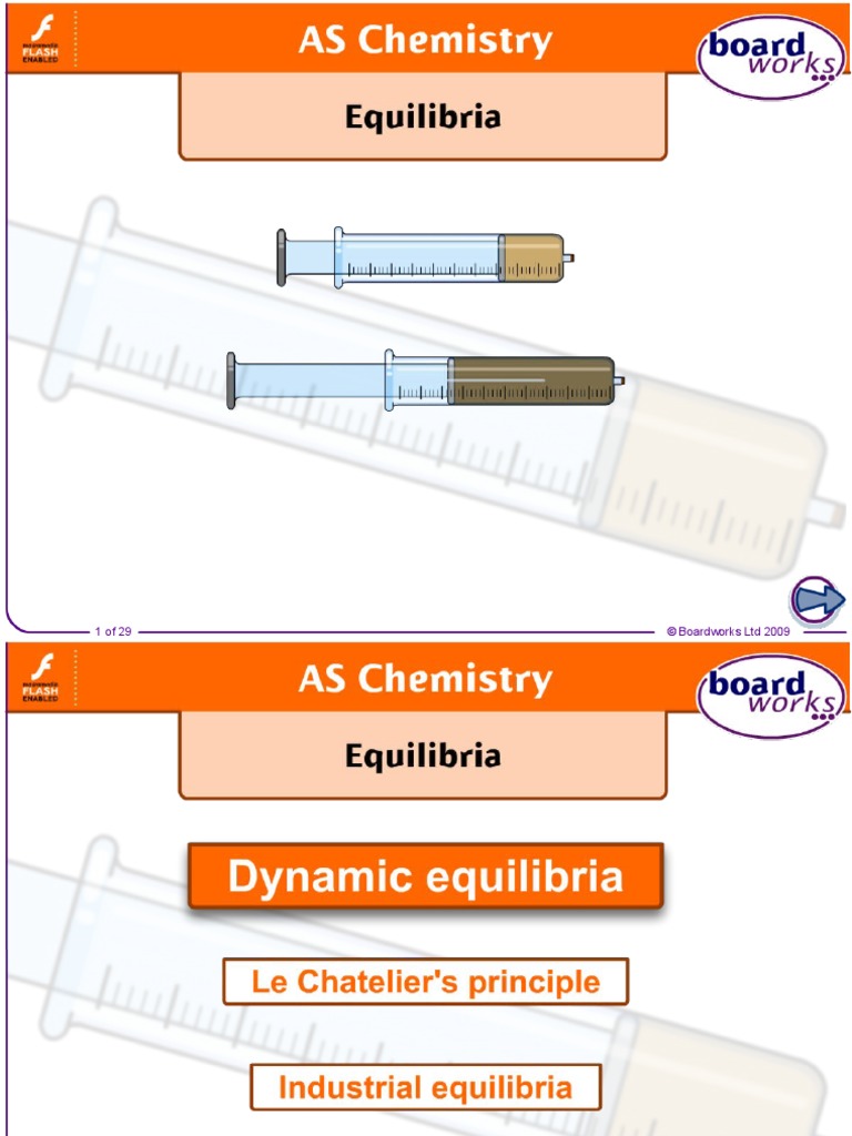 Equilibria Powerpoint Gcse AS | PDF | Chemical Equilibrium | Chemical ...