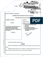 Conformed Complaint Complete for Wrongful Arrest and Malicious Prosecution by  Mazgani Social Services Neyaz Mazgani Nazanin Mazgani Social Security 