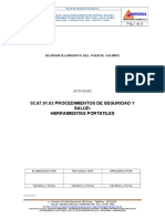 Procedimientos Salud y Seguridad - Herramientas