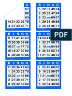 Cartones Bingo 75 Bolas PDF