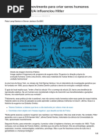 Eugenia, Como Movimento Para Criar Seres Humanos 'Melhores' Nos EUA Influenciou Hitler