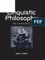 Hallett, Linguistic Philosophy