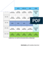 Horario Del Centro de Recursos Para El Aprendizaje