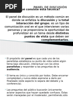 panel de Discusión