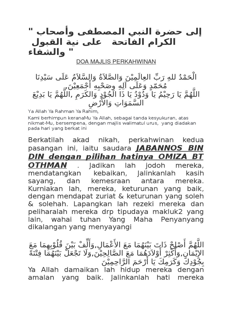 Doa Pengantin Iza Pdf