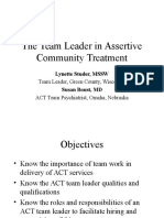 The Team Leader in Assertive Community Treatment