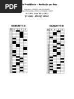 Gabarito Avaliação Area 1ª Serie Linguagem