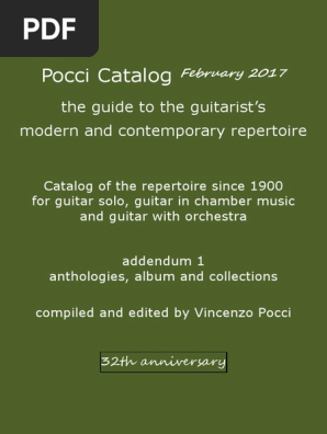 Pocci Catalog 32th February 2017 Anthologies Ragtime Blues - 