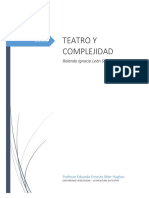 Introducción Al Pensamiento Complejo. Teatro y Complejidad.