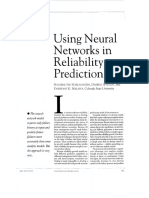 Using: Neural Networks in Reliability Prediction