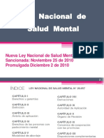 Nueva Ley Nacional de Salud Mental Ley 26657 (ESQUEMA)