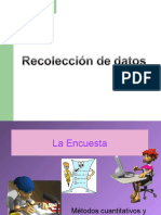 Recoleccion de Datos y Tabulacion